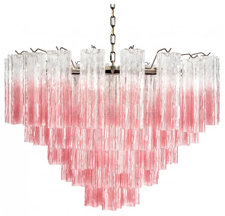 Подвесная люстра Мурано 10580/800 Clear pink